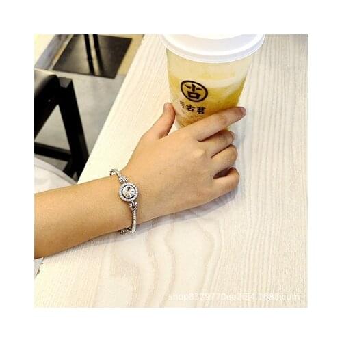 Simply Style Zircon Bracelet Bead Chain Bangle Fashion Women Bracelet Argent For Lovers Friendship Gifts