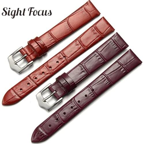 6mm 7mm 8mm 9mm 10mm 11mm 12mm 13mm 14mm 15mm 16mm 17m 18mm Thin Women Watchband for Daniel Wellington Armani Fossil Watch Strap