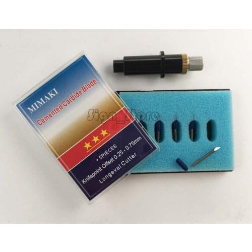 Mimaki Cutting Plotter Printer Blade Holder + 5pcs 45 + 5pcs 60 degree Vinyl Cutter Blades Knife