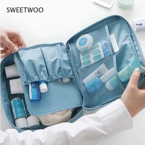 Waterproof Portable Zipper Cosmetic Bag dot beauty Case Make Up Purse Organizer Storage Travel Wash Pouch