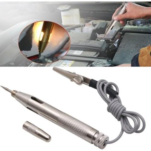 6V 12V 24V Auto Car Motorcycle Circuit Tester Gauge Test Voltmeter Light Hot Voltage Tester