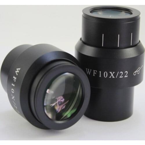 WF10X 22/23mm Green Printed Adjustable Telescope High Eyepoint Stereoscopic Stereo Microscope Eyepiece Lens 30mm Rubber Eyeshade