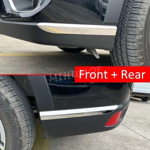 Front & Rear Bumper Corner Cover Protector Guard For 2019 2020 Subaru Forester (SK) Stainless Steel
