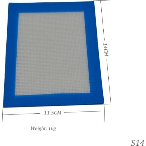10pcs Non-Stick Silicone Dab wax Mat 11.5x14cm Silicon Bho butane Slick oil Concentrate baking Pads