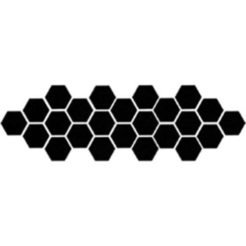 12Pcs 3D Hexagon Acrylic Mirror Wall Stickers DIY Art Wall Decor Stickers Living Room Mirrored Sticker Gold Home Decoration