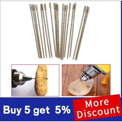 20pcs 1mm Mini Micro Drill Bits Jewelry Drilling Bit Twist Drill Bit Suitable for Diamond Stone HSS Drill Bits