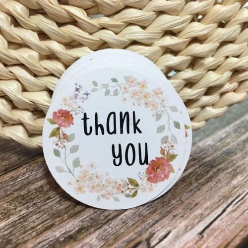4cm/100pcs / handmade jewelry charms tag /round wedding favors /cookies decorativelabel/cute brown /white paper gift label