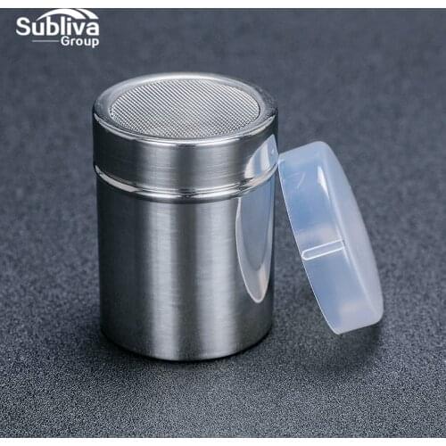 Stainless Steel Seasoning Jar Salt Pepper Shakers Spice Can Barbecue BBQ Condiment Storage Bottle Rotatable Lid Kitchen Cruet