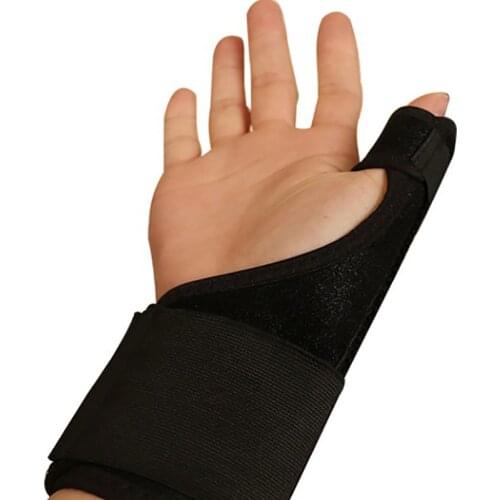 Thumb Elastic Wrap Brace Hand Wrist Support Splint Arthritis Pain Sport Fixed