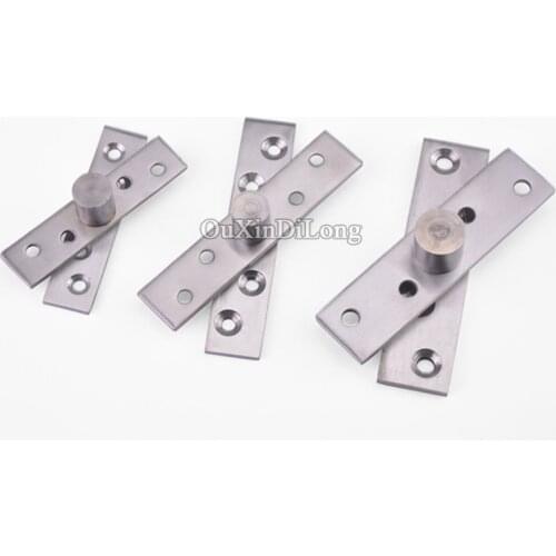 Hotsale 50PCS Stainless Steel Door Hinges Invisible Door Pivot Hinges 360 Degree Rotary Install up and down Furniture Hardware