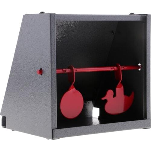 Integrated Shooting Target with Pellet Trap Catcher Stainless Steel Targets for Outdoor Shooting Training Practice