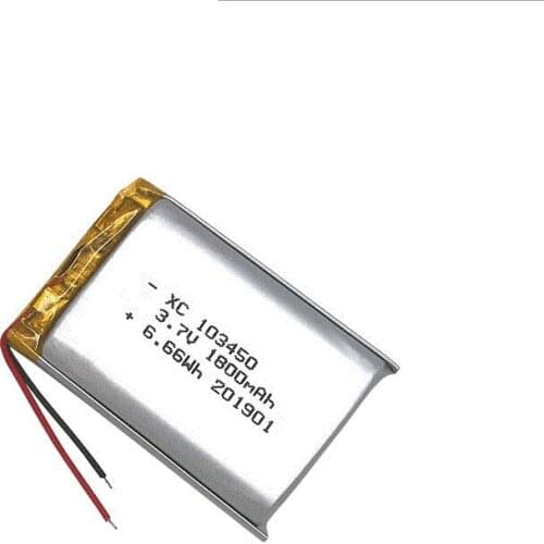 103450 3.7V 1800mAh Lipo Polymer Lithium Rechargeable Battery For GPS navigator GPS MP5 Bluetooth Speaker headset e-book camera