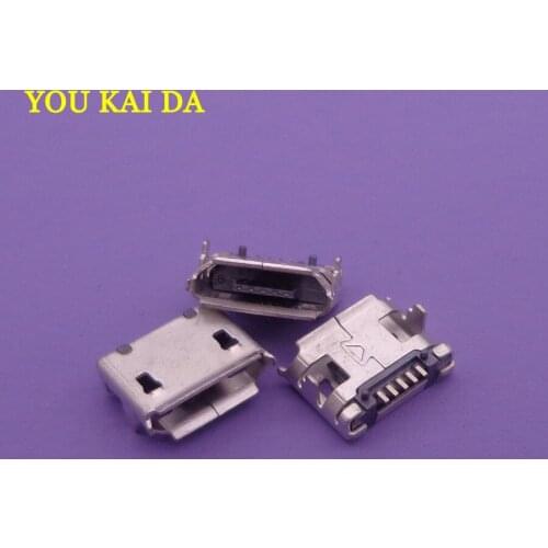 5pcs/lot Mini micro USB connector charging port socket power plug dock Jack female v8 5 Pins 7.2mm DIP
