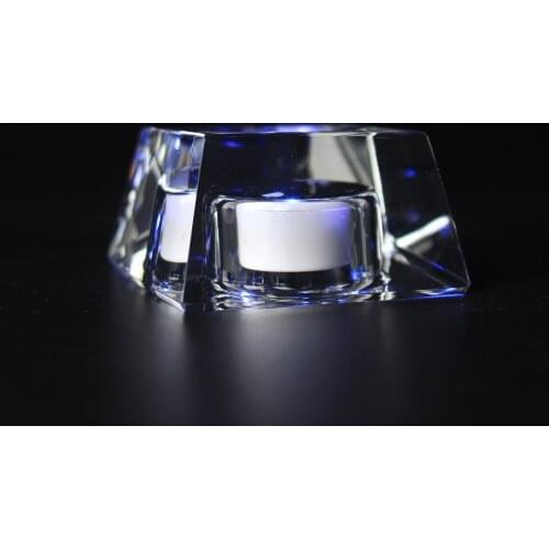 Multicolor Chargeable LED Crystal Base Stand Decoration Craft Shining Crystal Display