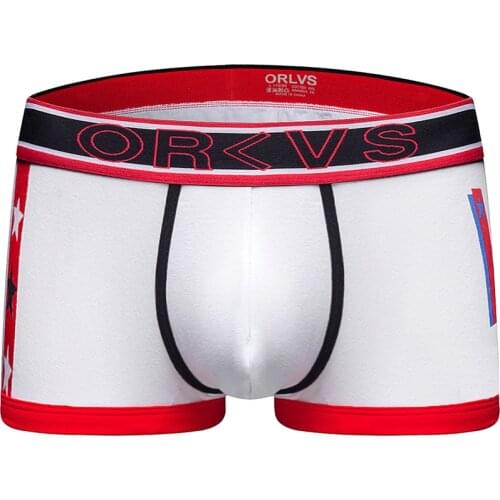 2020 ORLVS Brand Men Boxer Underwear New Cotton U Pouch Sexy Underpants Cueca Cotton Pants Trunks Boxer shorts Male Panties OR93