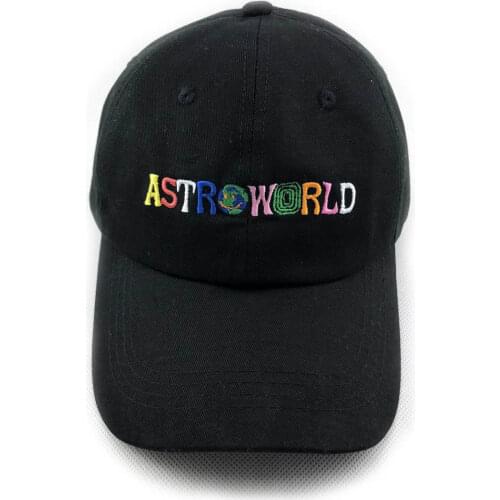 Travis Scott latest album ASTROWORLD Dad Hat 100% Cotton Men Women Embroidery Astroworld Baseball Caps Unisex Hats Travis Scott