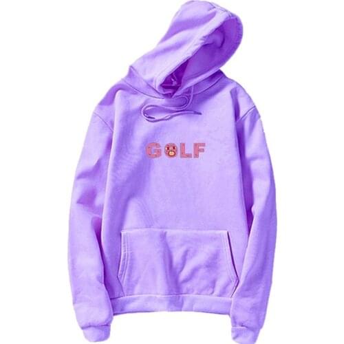 New Hooded Sweatshirt Popular Pink Tops GOLF Letter Printed Casual Oversized Hoodie Men and Women