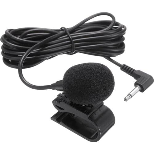 Portable Mini Microphone Condenser Clip-on Mic Durable 3.5mm Jcak Wired Car External Microphones For SONY JVC PIONEER