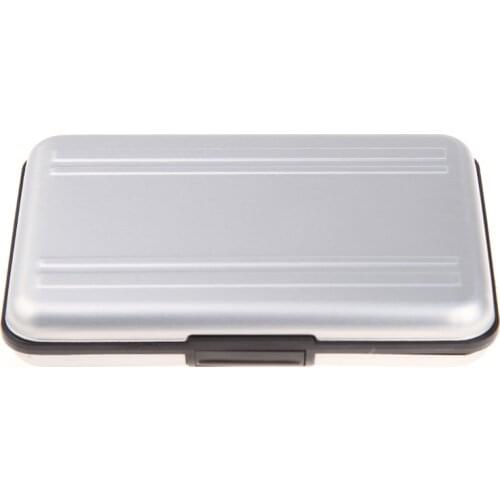 Silver Micro SD Card Holder SDXC Storage Holder Memory Card Case Protector case 16 solts for SD/ SDHC/ SDXC/ Micro SD