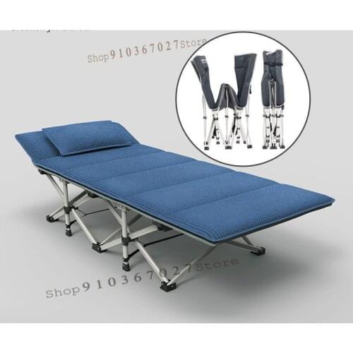 Folding Bed Portable Single Lunch Break Nap Simple Bed Office Couch Escort Camp Bed