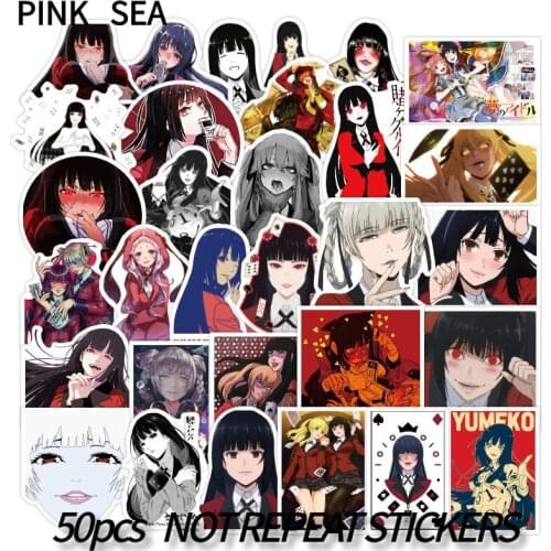 10/30/50pcs Japan Anime Kakegurui Waterproof DIY Vinyl Decal Stickers for Snowboard Laptop Luggage Fridge Kids Gift