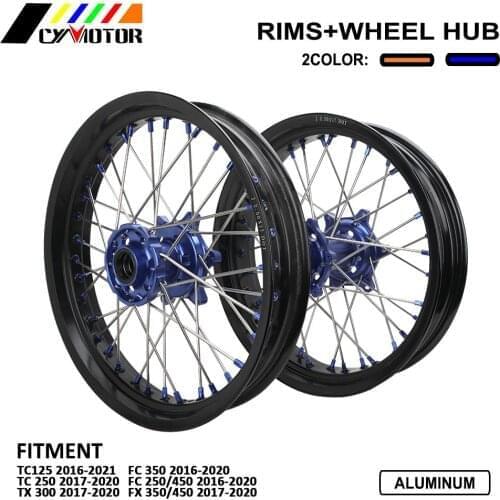 2.5x17 3.5x17 Front Rear Wheels Rims Hubs Spacers For TC125 TC250 TX300 FC250 FC350 FC450 FX350 FX450 TC TX FC FX 2016-2020 2021