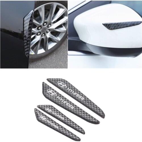 4PCS Car Door Anti-collision Bumper Strip Guards Side Protector Sticker for Hyundai Santa Fe Sonata Solaris Azera Creta I30 Ix25