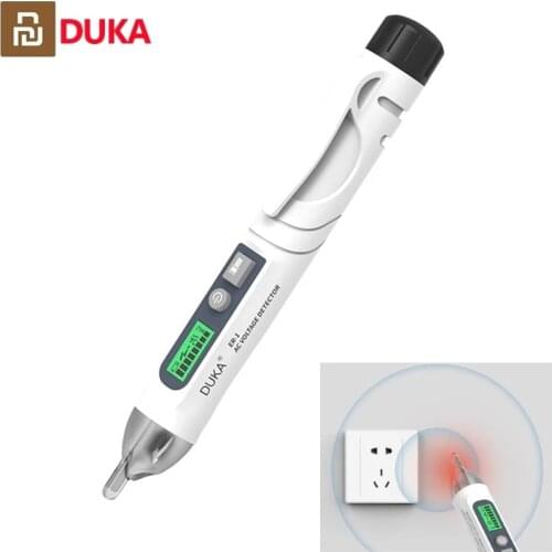 Youpin DUKA Non-Contact Voltage Detector Indicator Profession Smart Test Pencil Live/Phase Wire Breakpoint NCV Continuity Tester