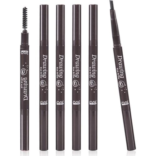 Double Head Eye Brow Tint Cosmetics Natural Long Lasting Paint Tattoo Eyebrow Waterproof Black Brown Eyebrow Pencil Makeup