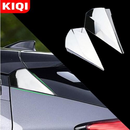 KIQI Car Styling Rear Window Trim Side Spoiler Cover Stickers Sequins for Toyota CHR C-HR 2016 2017 2018 2019 2020 Accessories