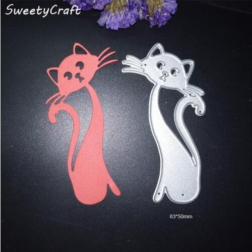 Cartoon Animal Cat Scrapbooking Metal Cutting Dies Stamps Stencil New 2021 Embossing Paper Eva Party Card Making Template
