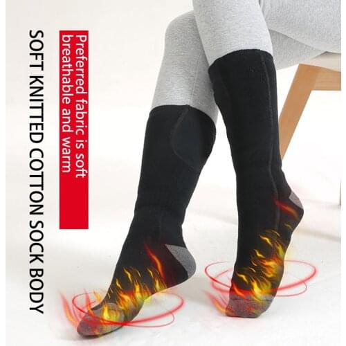 Heated Socks Rechargeable Battery Usb Charging Winter Warm Thermal Skiing Sports Riding Skiing Fishing Electric Heating Socks