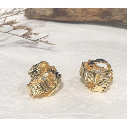 DAVINI Geometric Irregular Earrings Stud Gold Silver Color Spitball Shape Chic Earrings For Women Gift Party Jewelry Gift MG339