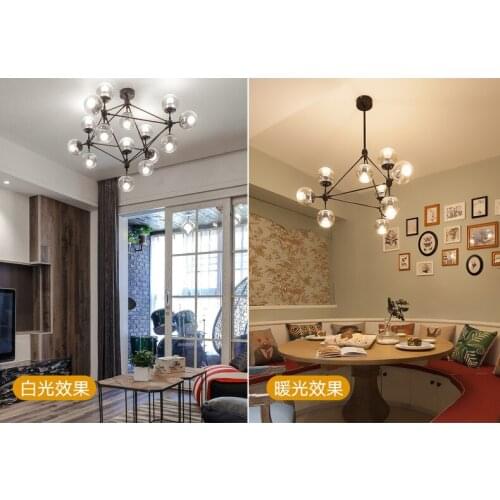 Nordic lighting living room simple modern chandelier atmospheric molecular lights magic bean lamp creative personality bedroom
