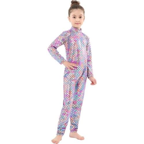 Girls Funny Fish Skin Mermaid Cosplay Costumes for Baby Kids Child Bodysuits Overalls One Piece Zentai Toddler Skinny Jumpsuits