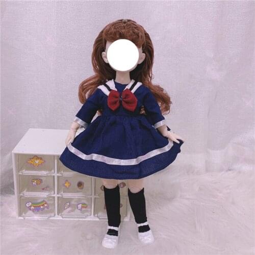 1/6 30cm BJD Doll Clothes Accessories College Style Fat Body Wearable Clothes Suit Children DIY Dress Up Toy Girl Fashion Gift