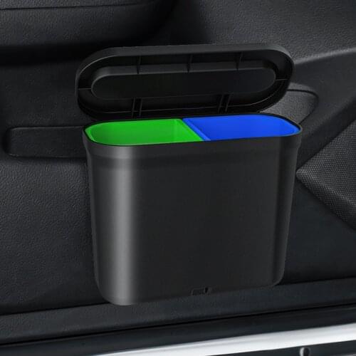 1.7L Car Trash Can Car Storage Box Car Accessories Car Storage Trash car seat organizer Garbage Classification car organizer