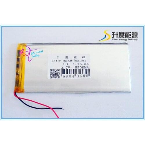 4175125 3.7V 5500mAh 4075125 Lithium Battery Tablet PC V811V801 battery