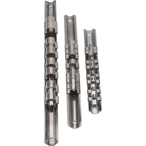 Stainless Steel 8 Positions Socket Rack Storage Rail Tray Holder Tool Stand Shelf Organizer Car Repair Tools