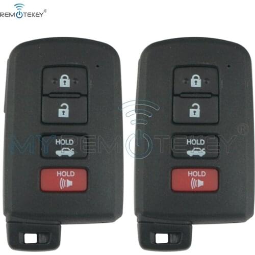 Remtekey 2pcs Smart key case shell 4 button HYQ14FBA for Toyota Avalon Camry Corolla 2012 2013 2014 2015 remtekey