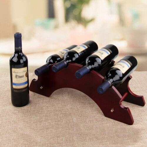 Wooden Red Wine Rack 3/5/6 Bottle Holder Mount Bar Display Shelf Wood Home Storage Decoration