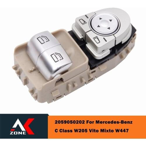 For Mercedes-Benz C Class W205 Vito Mixto W447 2059050202 Window Glass Lifter Switch Power Master Button Regulator