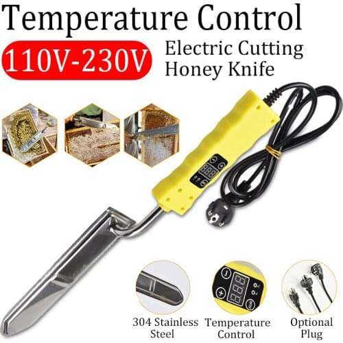 1PC Temperature Control Electric Honey Cutter 110V 220V 0-180 Degrees Beehive Beekeeping Quickly Cutting Bee Extractor Tool