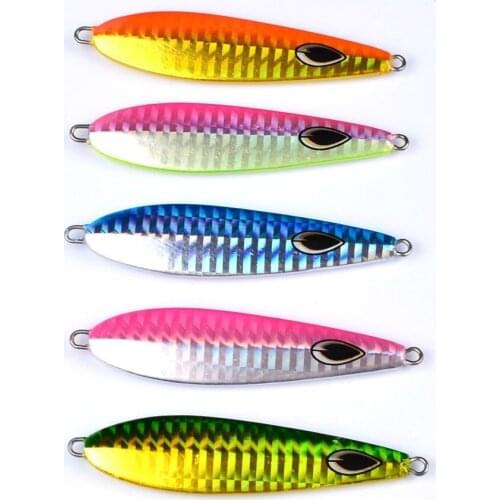 HiUmi 5pcs 7.6cm 35.5g Lead Alloy Fishing Lures Baits Artificial Bait Fishing Tackle Accessories Spinner Spinners