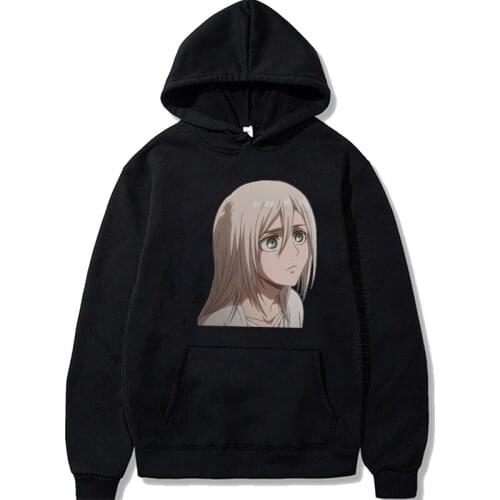 Historia Reiss Anime Attack On Titan Men Hoodies Streetwear Oversized Warm Pullovers Comfortable Unisex Hoodies