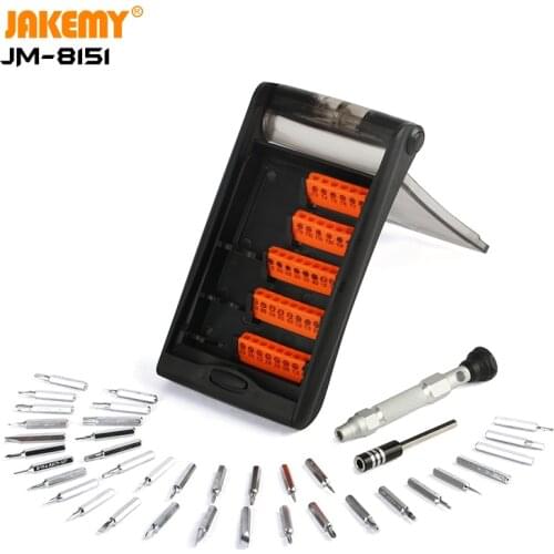 JAKEMY JM-8151 38 In 1 Original Portable Mini Precision Screwdriver Set Hardware Multifunction Tablet PC Phone Repair Tool Kit