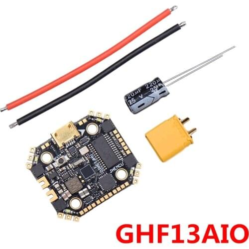 JHEMCU GHF13AIO 2-4S MPU6000 F4 OSD Flight Controller Built-in 13A 4in1 ESC 16x16mm for RC FPV Racing Toothpick Micro Drones