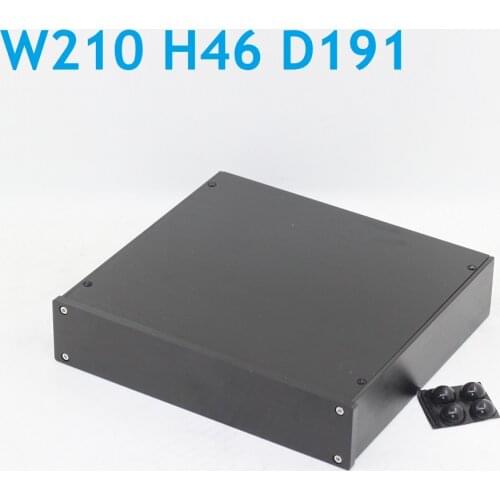 Small Size W210 H46 D191 All Aluminum Chassis Power Amplifier Headphone Amplifier AMP Preamp DAC Case 2204