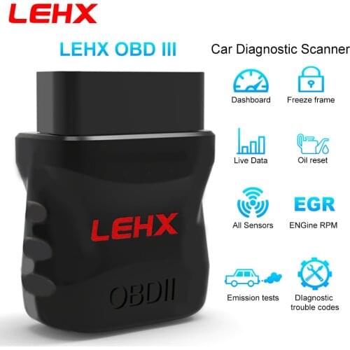 LEHX Car OBD 2/3 V1.5 Bluetooth 4.0 Adapter Scanner Diagnostic Tool for Android IOS Car LEHX Car Android Radio