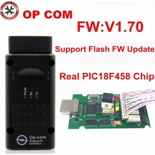 Best Quality OP COM V1.59 1.65 1.70 with PIC18F458 Chip Diagnostic Tool OpCom Can Bus Diagnostic Tool for Opel